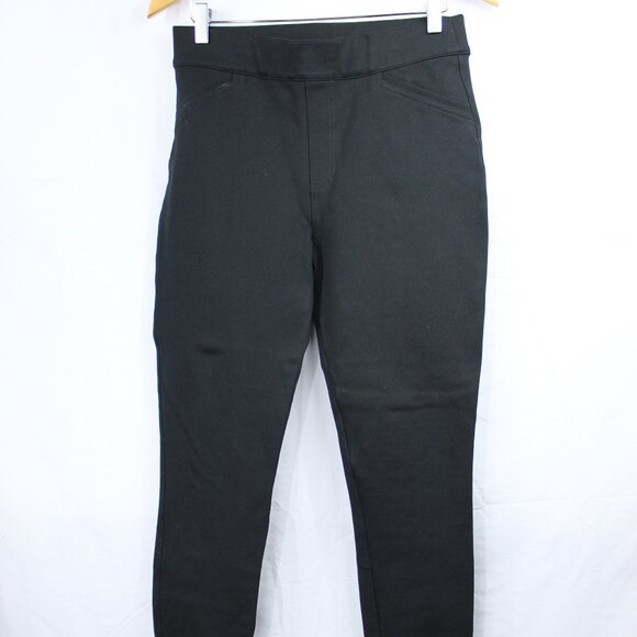 Spanx Women's The Perfect Black Pant, Ankle Backseam Skinny Leggings Size Medium - Picture 1 of 7